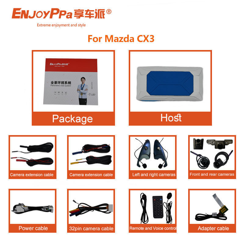 Системы видеокамер для автомобилей 360 для Mazda CX30