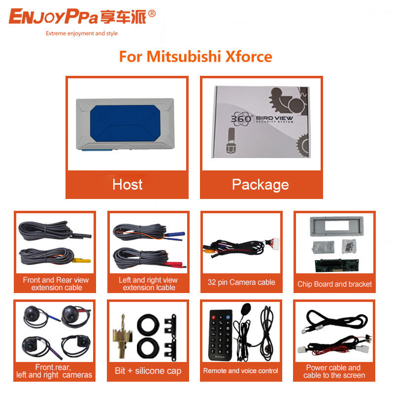 Панорамная система автомобильной камеры 360 для Mitsubishi Xforce 8 дюймовый экран