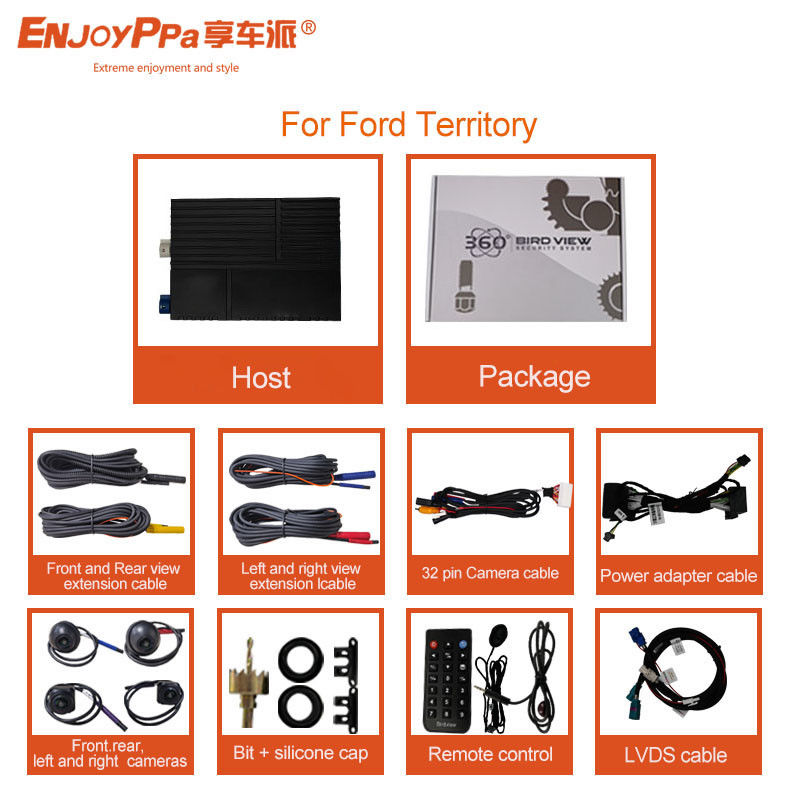 Записывающая камера для автомобиля 360-камера для автомобиля Ford