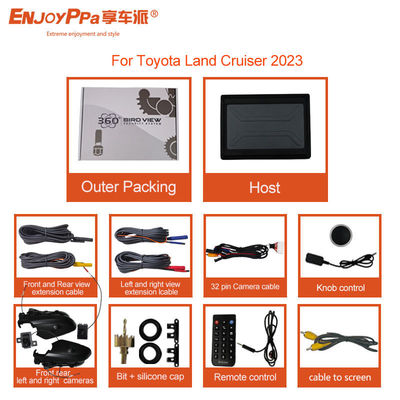 360-градусная ночная камера с птичьим видом для автомобиля Toyota Land Cruiser 2023