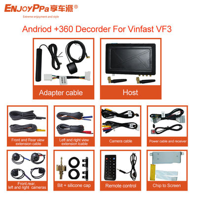Vinfast VF 3 360 Автомобильная камера 12В питание и разрешение 1080P для обновления оригинального экрана с системой Android